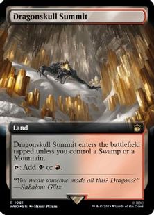 【サージ・Foil】(1081)■拡張アート■《竜髑髏の山頂/Dragonskull Summit》[WHO-BF] 土地R