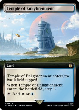 【Foil】(525)■拡張アート■《啓蒙の神殿/Temple of Enlightenment》[WHO-BF] 土地R