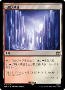 【Foil】(309)《灼陽大峡谷/Sunbaked Canyon》[WHO] 土地R