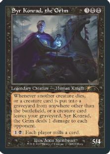 【Foil】《厳格な者、コンラッド卿/Syr Konrad, the Grim》(Commander Party)[流星マーク] 黒
