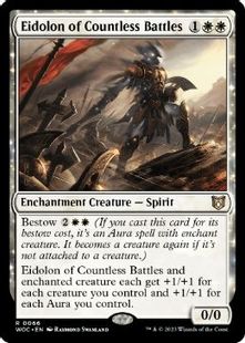 (066)《万戦の幻霊/Eidolon of Countless Battles》[WOC] 白R
