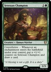 (132)《セテッサの勇者/Setessan Champion》[WOC] 緑R