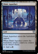 (158)《ディミーアの水路/Dimir Aqueduct》[WOC] 土地U