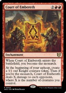 【Foil】(024)《エンバレスの宮廷/Court of Embereth》[WOC] 赤R