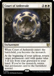 【Foil】(021)《アーデンベイルの宮廷/Court of Ardenvale》[WOC] 白R