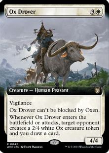 (042)■拡張アート■《雄牛曳き/Ox Drover》[WOC] 白R