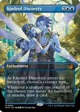【Foil】(069)■ボーダーレス■《同族の発見/Kindred Discovery》[WOT] 青R