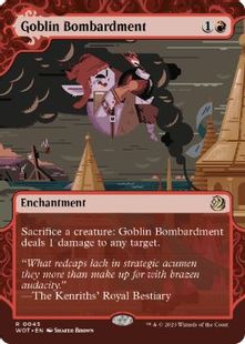 【Foil】(043)《ゴブリンの砲撃/Goblin Bombardment》[WOT] 赤R
