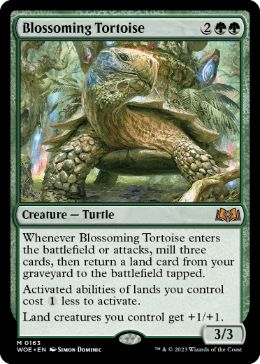 (163)《開花の亀/Blossoming Tortoise》[WOE] 緑R