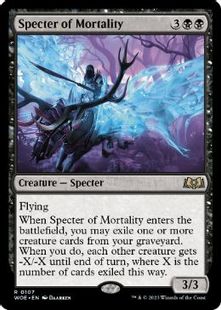 (107)《必滅の死霊/Specter of Mortality》[WOE] 黒R