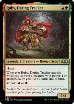 (212)《勇敢な追跡者、ルビー/Ruby, Daring Tracker》[WOE] 金U