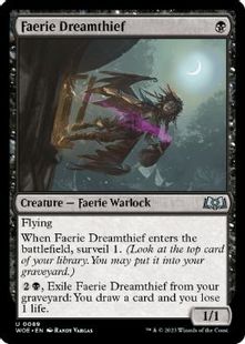 (089)《フェアリーの夢泥棒/Faerie Dreamthief》[WOE] 黒U