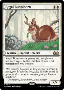 (025)《威厳あるバニコーン/Regal Bunnicorn》[WOE] 白R
