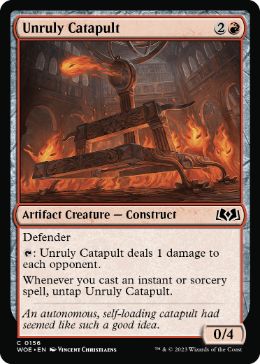 (156)《物騒なカタパルト/Unruly Catapult》[WOE] 赤C