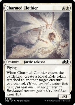 【Foil】(006)《魅せられた衣服商/Charmed Clothier》[WOE] 白C