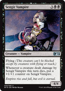 《センギアの吸血鬼/Sengir Vampire》[W16] 黒U