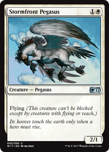 《嵐前線のペガサス/Stormfront Pegasus》[W17] 白U