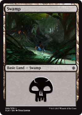 【Foil】(269)《沼/Swamp》[XLN] 土地