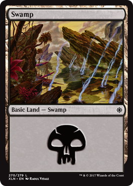 【Foil】(270)《沼/Swamp》[XLN] 土地