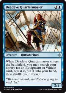 【Foil】《巧射艦隊の操舵手/Deadeye Quartermaster》[XLN] 青U
