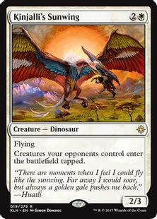 【Foil】《キンジャーリの陽光翼/Kinjalli's Sunwing》[XLN] 白R
