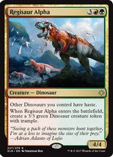 【Foil】■プレリリース■《レギサウルスの頭目/Regisaur Alpha》[XLN-PRE] 金R