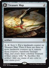 【Foil】■プレリリース■《宝物の地図/Treasure Map》/《宝物の入り江/Treasure Cove》[XLN-PRE] 茶R