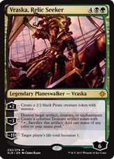 【Foil】《秘宝探究者、ヴラスカ/Vraska, Relic Seeker》[XLN] 金R