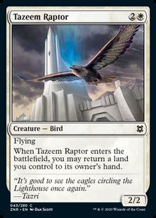 (043)《タジームの猛禽/Tazeem Raptor》[ZNR] 白C