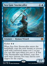 【Foil】■プレリリース■《海門の嵐呼び/Sea Gate Stormcaller》[ZNR-PRE] 青R