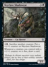 【Foil】(126)《スカイクレイブの影猫/Skyclave Shadowcat》[ZNR] 黒U