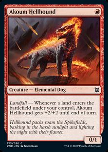アクームのヘルハウンド Akoum Hellhound Znr 赤c 日本最大級 Mtg通販サイト 晴れる屋