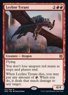 (147)《力線の暴君/Leyline Tyrant》[ZNR] 赤R