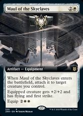 【Foil】(320)■拡張アート■《スカイクレイブの大鎚/Maul of the Skyclaves》[ZNR-BF] 白R