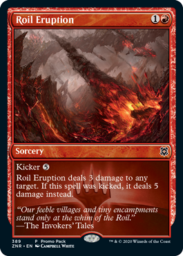 【Foil】(389)《乱動の噴火/Roil Eruption》(プロモパック)[ZNR-P] 赤C