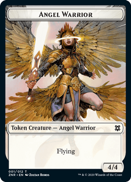 《天使・戦士トークン/Angel Warrior Token》[ZNR]