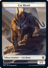 【Foil】(003)《猫・ビーストトークン/Cat Beast Token》[ZNR]  白