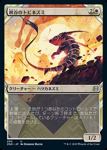 (290)■ショーケース■《峡谷のトビネズミ/Canyon Jerboa》[ZNR-BF] 白U