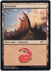 【Foil】《山/Mountain》(Illus.Mark Poole)[流星マーク] 土地