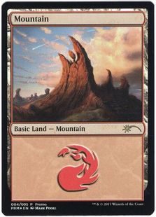 【Foil】《山/Mountain》(Illus.Mark Poole)[流星マーク] 土地