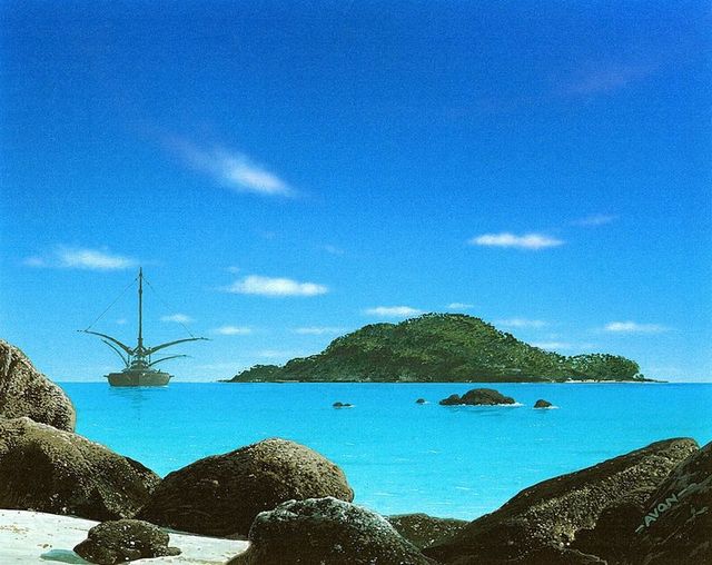 ポスター《島/Island》C  (PO2) by John Avon