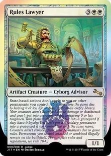 【Foil】《Rules Lawyer》 (ジャッジ褒賞)[UST-P] 白