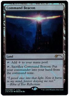 【Foil】《統率の灯台/Command Beacon》(ジャッジ褒賞)[流星マーク] 土地