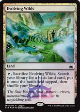 【Foil】《進化する未開地/Evolving Wilds》(League)[RIX-P] 土地C