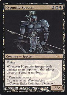 【Foil】《惑乱の死霊/Hypnotic Specter》(褒賞プログラム)[DCIマーク] 黒