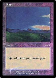 Foil】《平地/Plains》(ICE版アリーナFoilランド)[ARENA] 土地 | 日本 