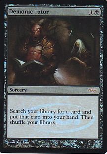 Foil】□新枠□《悪魔の教示者/Demonic Tutor》(2008年版ジャッジ褒賞 