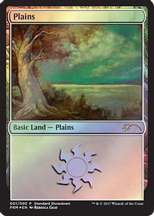 【Foil】《平地/Plains》(Illus.Rebecca Guay)[ショーダウン] 土地