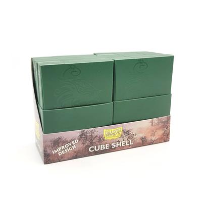 ドラゴンシールド Cube Shell Forest Green 8個入り AT-30551