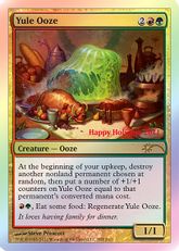 【Foil】《Yule Ooze》(ホリデープロモカード)[流星マーク] 金R